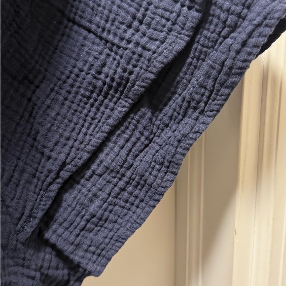 Joie Navy Textured Blouse - Picture 3 of 5